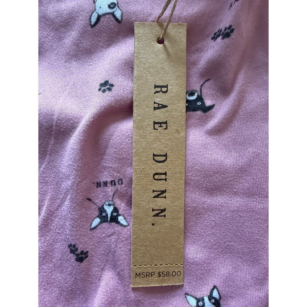Rae Dunn PJ’s with Pocket Lila’s Dogs and Paws Size Small New With Tags - Picture 9 of 12